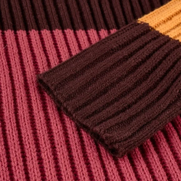 Striped Multicolor Knit Dress - Picture 5 of 6